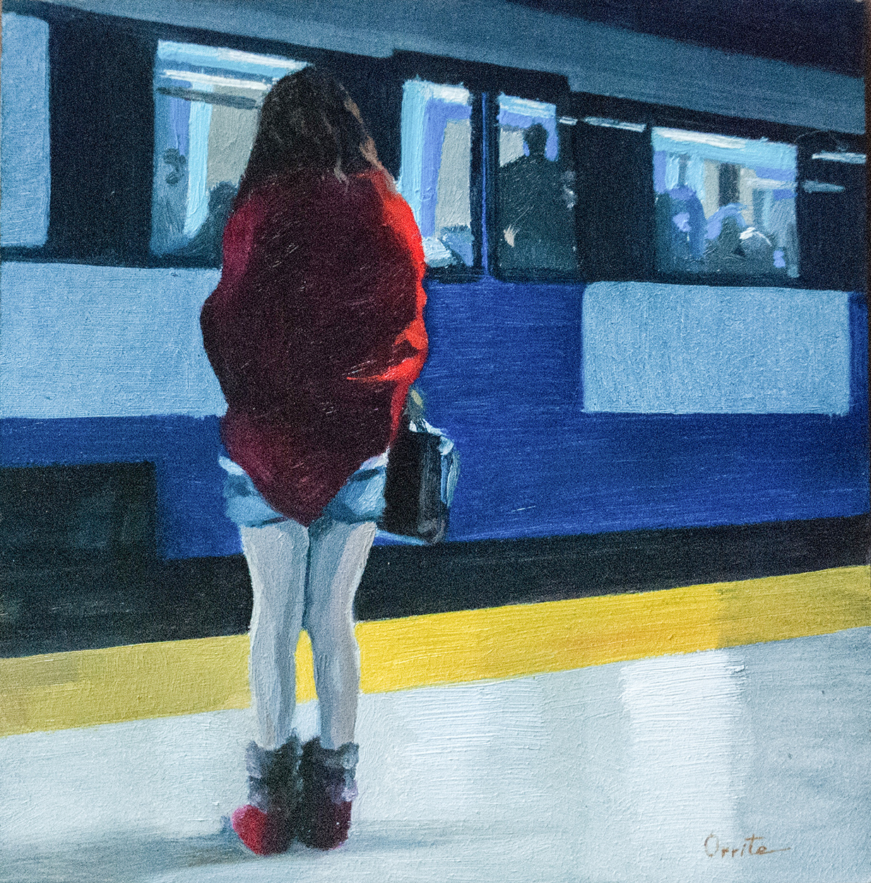 La chica del chal rojo