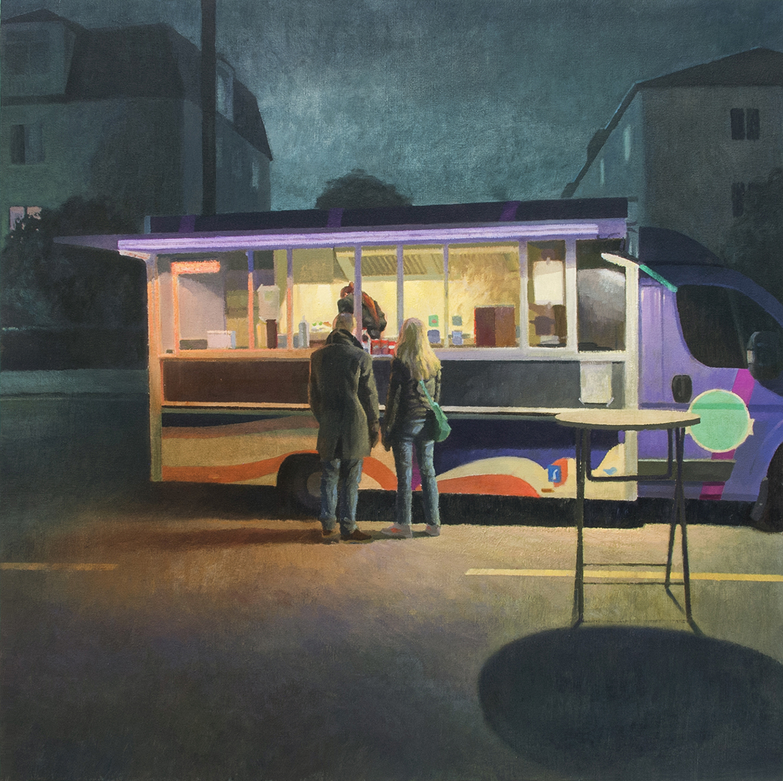 Food truck en la noche