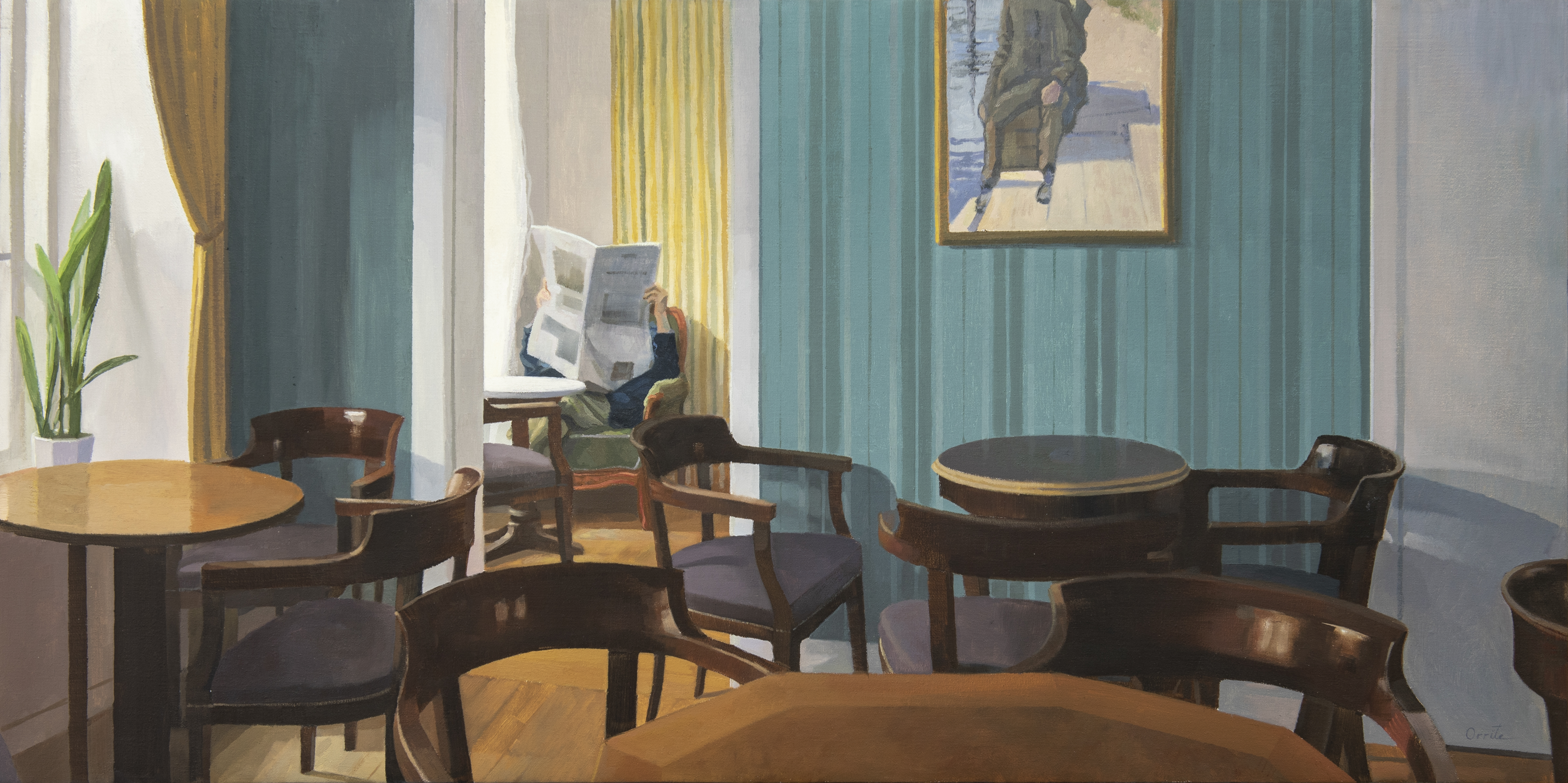 Leyendo el periódico